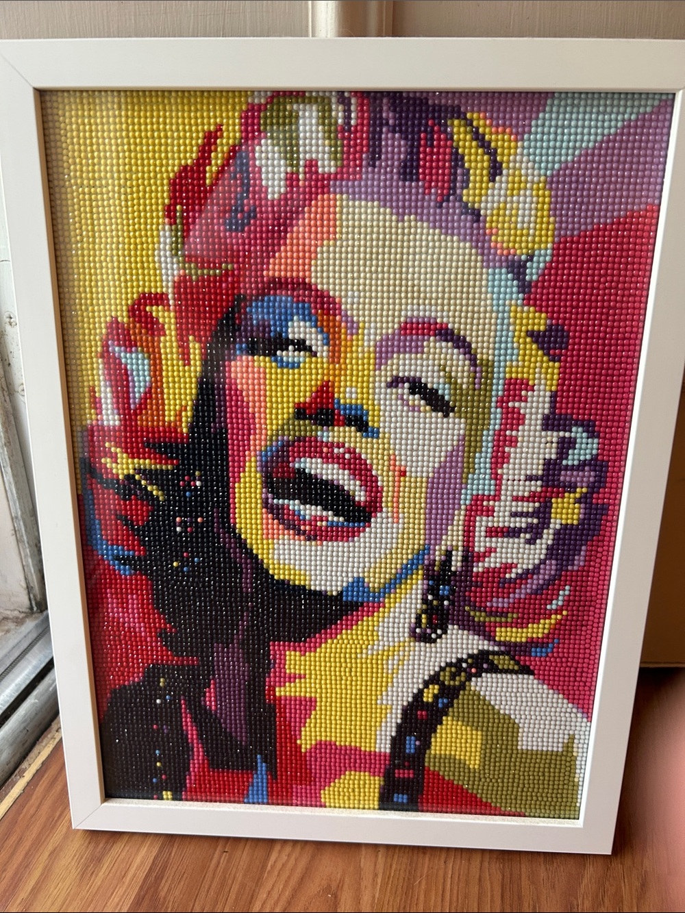 Marilyn Monroe diamond painting framed